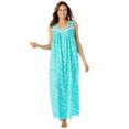 thumbnail image 1 of Only Necessities Plus Size Long Sleeveless Floral Nightgown, 1 of 3