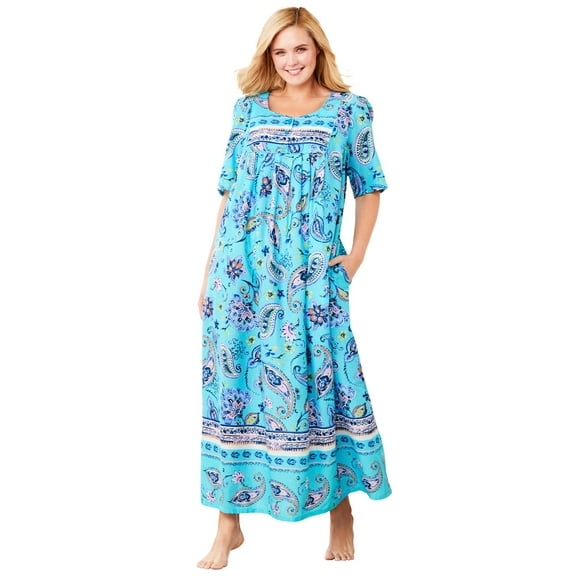 Only Necessities Plus Size Petite Bib Front Lounger