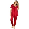thumbnail image 1 of Only Necessities Plus Size Silky 2-Piece PJ Set, 1 of 3