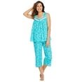 thumbnail image 1 of Only Necessities Plus Size Sleeveless Pj Capri Set, 1 of 2