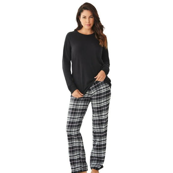 Only Necessities Plus Size Thermal PJ Set