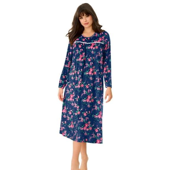 Only Necessities Plus Size Velour Gown