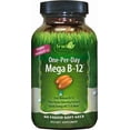 thumbnail image 1 of Irwin Naturals One-Per-Day Mega B-12 1,500mcg High Potency Methylcobalamin Vitamin - Fast Enhanced Absorption with MCT + Asian Ginseng - Natural Energy Boost - 60 Liquid Softgels, 1 of 4
