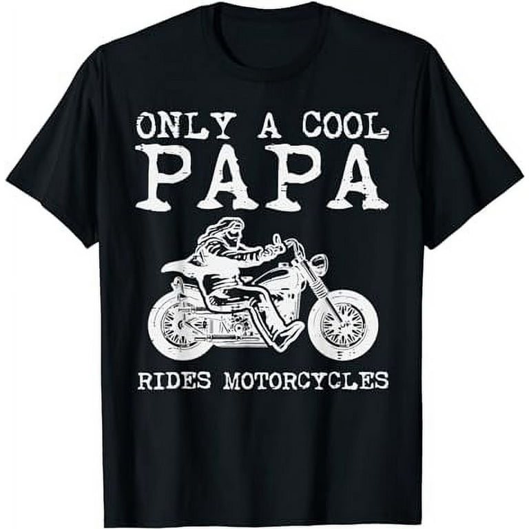 Real Grandpa Biker Shirt Fathers Day Motorcycle Ride Papa Real Grandpa Biker Shirt Fathers Day Motorcycle Ride Papa