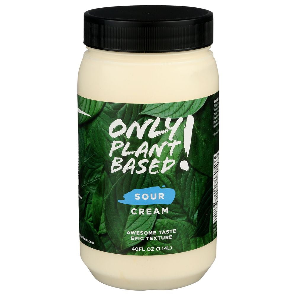 Only Plant Based Sour Cream, 40 Fluid Ounce 3 per case