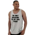 thumbnail image 1 of Only Speaking Dog Today Pet Lover Plus Size Graphic Tank Top Brisco Brands 2X, 1 of 5