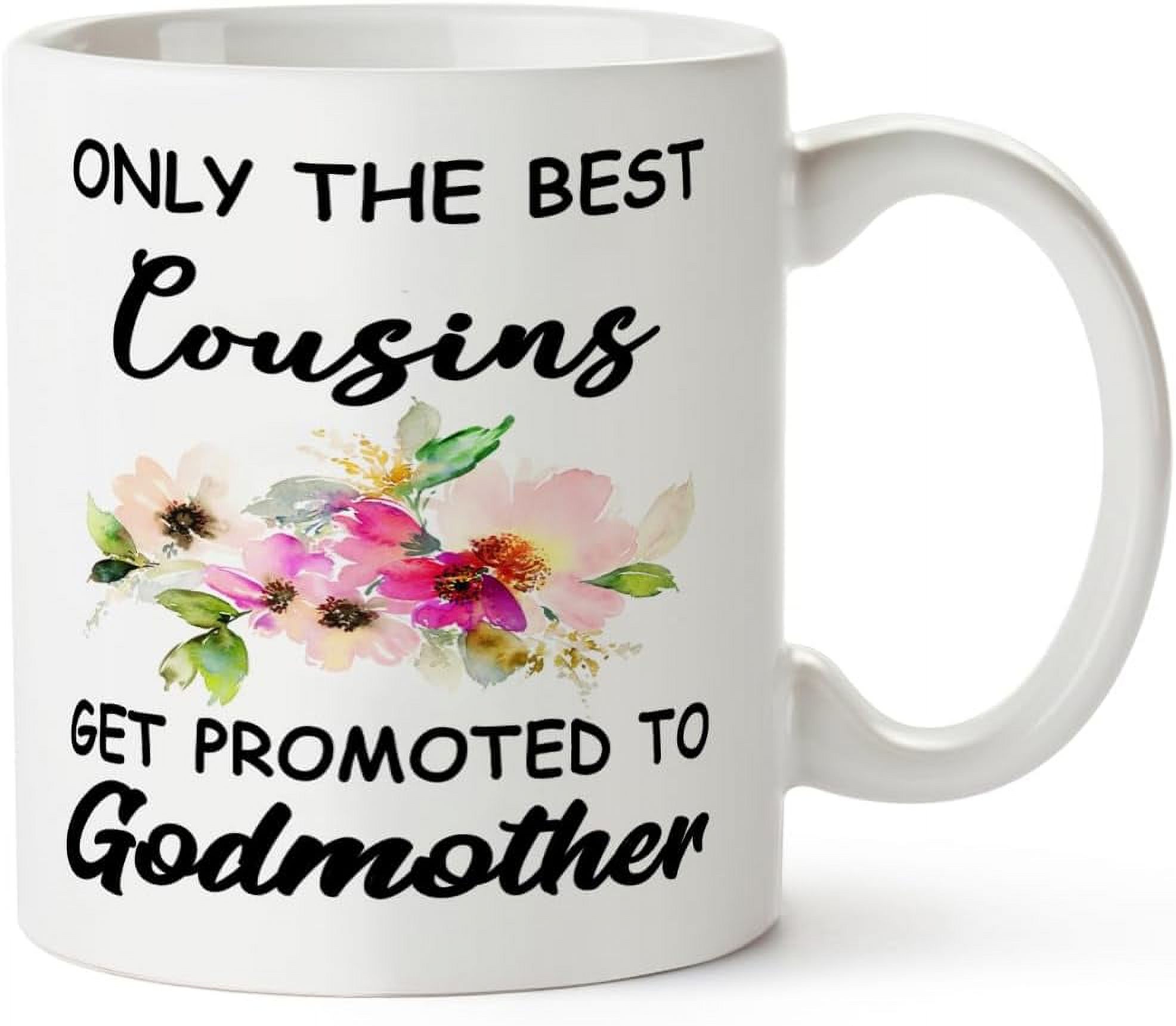 "Will You Be My Godmother?" Proposal Mug - 11 Oz White Ceramic Godparent Gift - View #4