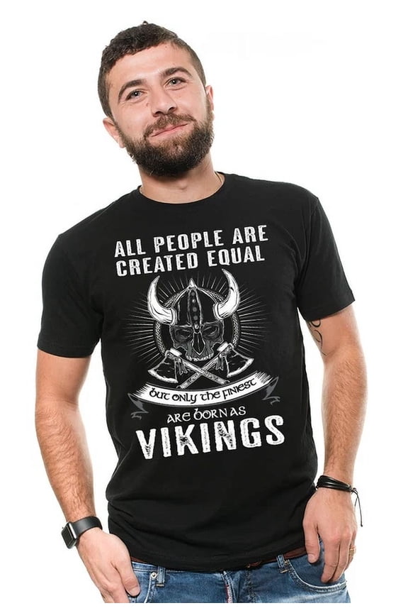 Only The Finest Are Born As Vikings T-Shirt Viking Tee Shirt Ragnar Lothbrok Tee Unisex S-5XL Hot Trending Shirt, Vintage Birthday Gift