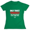 thumbnail image 1 of Only Trust Youself Sarcastic Humor Novelty Funny Women's Casual Tees, 1 of 3
