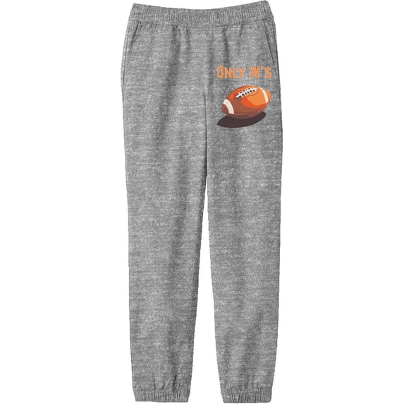 Only W's American Football Youth Heather Gray Jogger Pants-Medium
