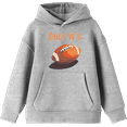 thumbnail image 1 of Only W's American Football Youth Heather Gray Long Sleeve Hoodie-Medium, 1 of 3