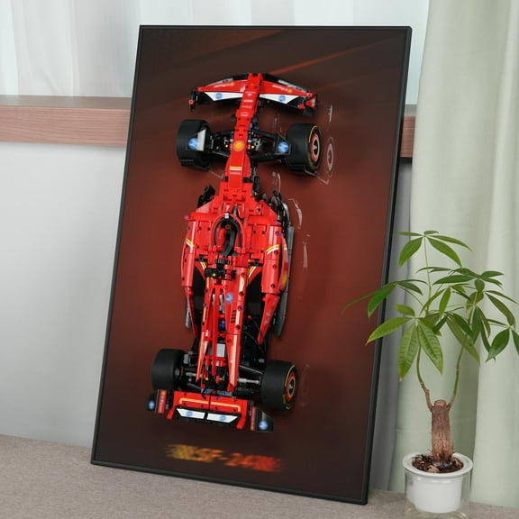 (Only Wall Mount, Lego 42207 Not Included) Display Wall Mount for Lego 42207 SF-24 F1 Car