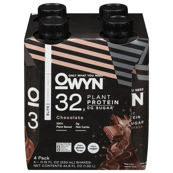 Only What You Need - Protein Drink Chocolate Elit Plntbs - Case of 3-4/11.15Z