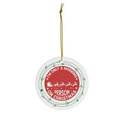 Only a Morning Person on Christmas Funny Tree Decor, 2.7in