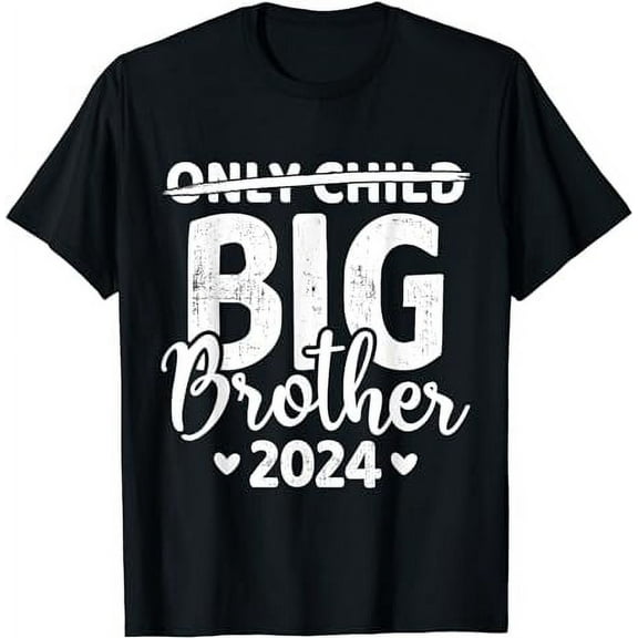 Only child crossed out big brother 2024 pregnancy announce T-Shirt