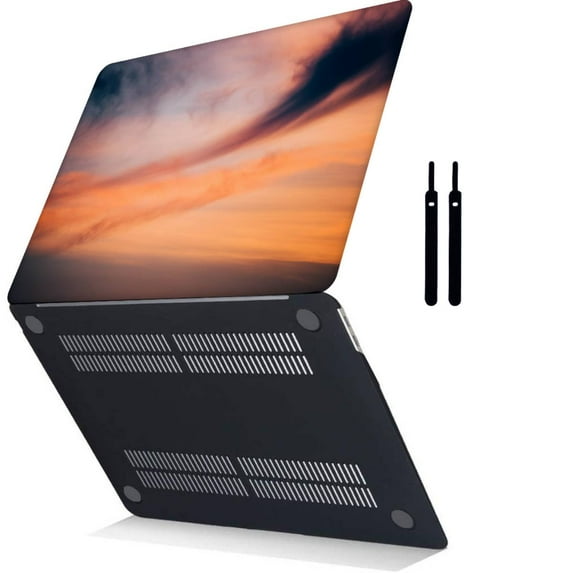 Only for MacBook Air 13" Case 2017 - 2014 2013 2012 2011 2010 Released Model A1369/A1466, Plastic Hard Shell Case Cable Tie, Sky Series 0619