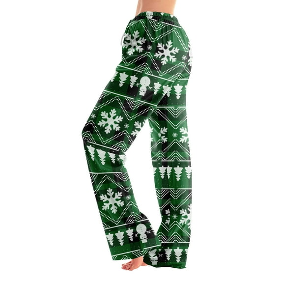 Onlypants Christmas Pajamas Pants, Casual Xmas Style Printing Pj Pants Unisex Couples, Christmas Pajamas Pants for Men & Women, Loose Fit Elastic Waist Drawstring Pj Pants, Army Green, L