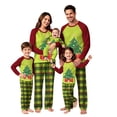 thumbnail image 1 of Onlypjs Family Christmas Pajamas Matching Sets, Christmas Tree Raglan Tops with Plaid Pants, Holiday Lounge Sets for Couples, Women and Men, 1 of 5