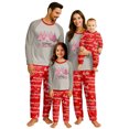 thumbnail image 1 of Onlypjs Family Christmas Pajamas Matching Sets for Men, Women and Couples – Holiday Xmas PJs with Festive Gray Tops and Red Letter Print Bottoms, 1 of 5