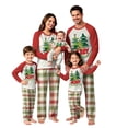 thumbnail image 1 of Onlypjs Family Christmas Pajamas Matching Sets Red Raglan Tops Plaid Pants Holiday Sleepwear Loungewear for Couples, Men and Women, 1 of 5