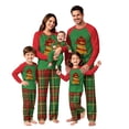 thumbnail image 1 of Onlypjs Family Christmas Pajamas Matching Sets Teacher Tree Raglan Tops Plaid Pants Holiday Sleepwear Loungewear for Couples, Men and Women, 1 of 5