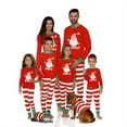 thumbnail image 1 of Onlypjs Family Matching Christmas Pajamas – Red & White Striped Santa Print Holiday Sleepwear for Women, Men & Pets, 1 of 3