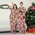 thumbnail image 1 of Onlypjs Family Matching Christmas Pajamas – Red & White Striped Santa Print Holiday Sleepwear for Women, Men, 1 of 5