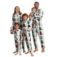 thumbnail image 1 of Onlypjs Family Matching Christmas Pajamas Set – Festive Holiday Sleepwear for Women, Men & Couples – Cozy Tree & Snowflake Print, 1 of 5