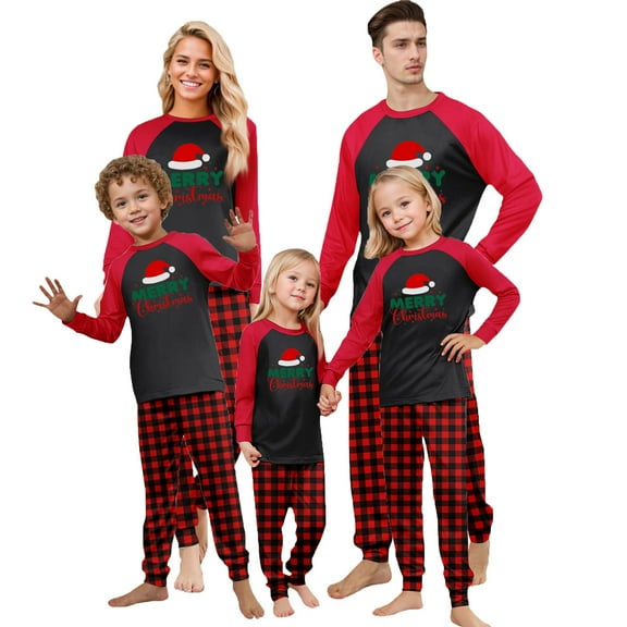 Onlypjs Family Matching Christmas Pajamas Sets – Festive Plaid Holiday Sleepwear for Women, Men, Couples
