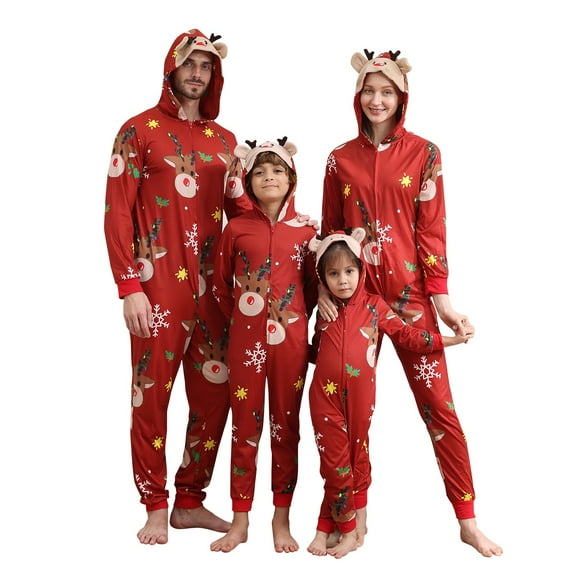 Onlypjs Family Matching Christmas Pajamas Sets – Holiday Reindeer, Santa & Festive Prints – Matching Pajamas for Women, Men, Couples