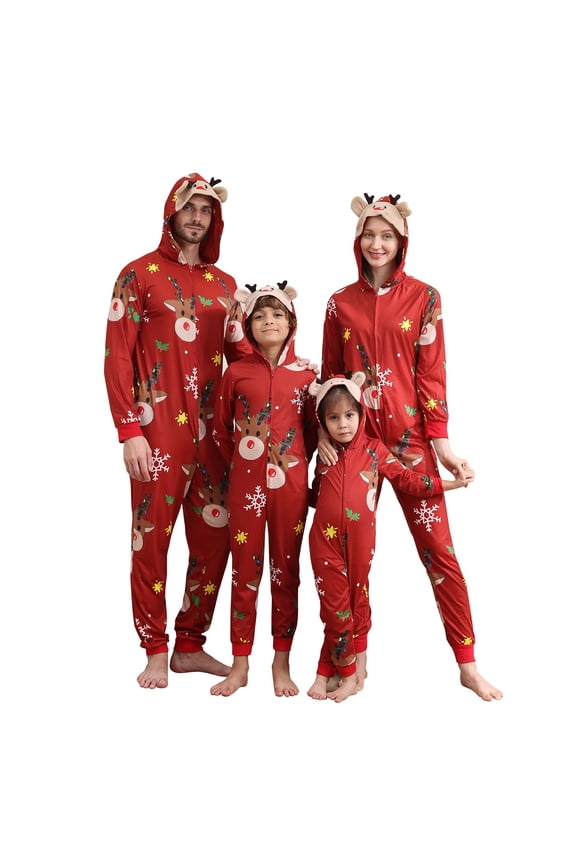 Family Matching Christmas Pajamas Sets – Holiday Reindeer, Santa & Festive Prints – Matching Pajamas for Women, Men, Couples