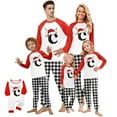 thumbnail image 1 of Onlypjs Family Matching Christmas Pajamas with Monogram A–Z – Holiday Sleepwear for Women, Men, Couples, 1 of 4