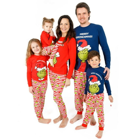 Onlypjs Greeninch Family Christmas Flannel Pajamas Matching Sets for Couples, Kids & Baby