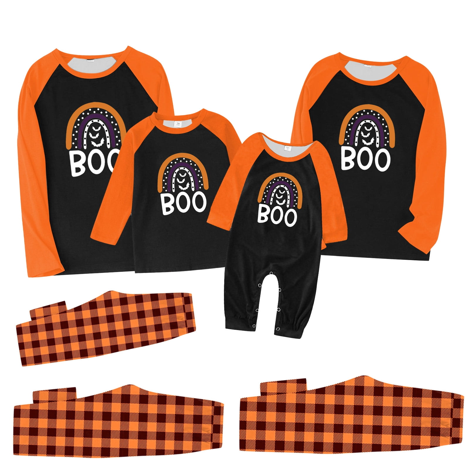 Onlypjs Halloween Family Matching Pajamas Set for Men, Women and Couples – Boo, Pumpkin & Fall Themed PJs – Long Sleeve Sleepwear & Loungewear