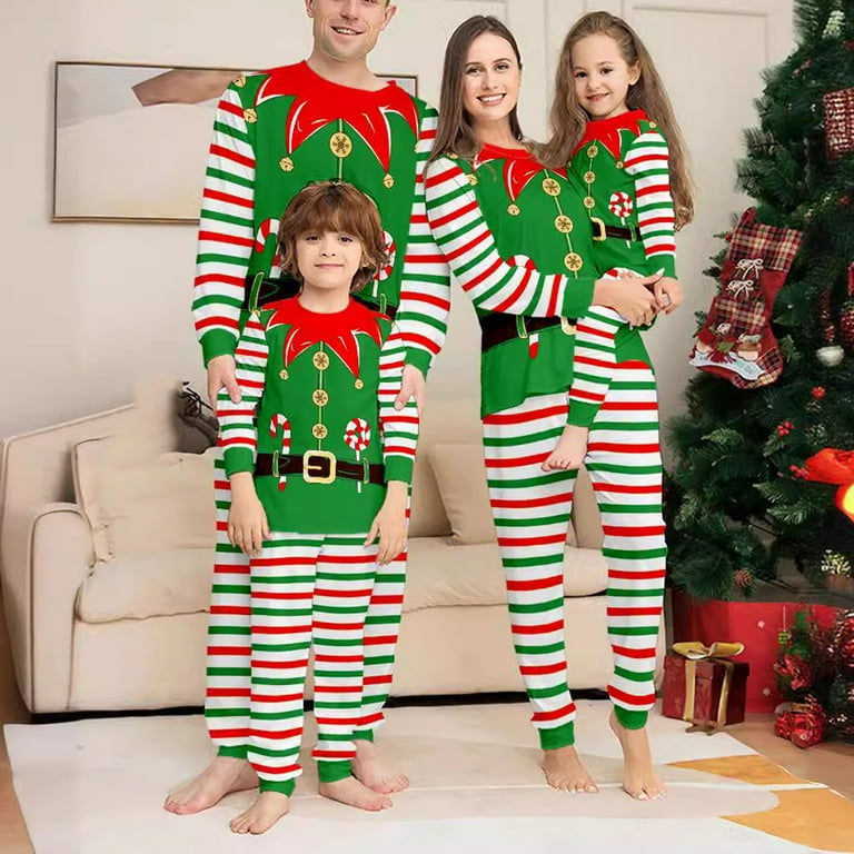 Onlypjs Matching Family Christmas Pajamas Set – Festive Elf
