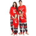 thumbnail image 1 of Onlypjs Matching Family Christmas Pajamas Set – Festive Reindeer & Snowflake Holiday Sleepwear for Women, Men & Couples – Cozy "Happy New Year" Print, 1 of 6