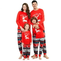 Onlypjs Matching Family Christmas Pajamas Set – Festive Reindeer & Snowflake Holiday Sleepwear for Women, Men & Couples – Cozy "Happy New Year" Print