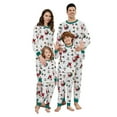 thumbnail image 1 of Onlypjs Matching Family Christmas Pajamas Set – White Santa & Gift Print Holiday Sleepwear for Women, Men, Couples, 1 of 6