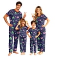 Ghost Sleep Robe Onlypjs Matching Halloween Pajamas for Couples Short Sleeve Navy Neon ...