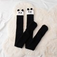 thumbnail image 1 of Onlysocks Fuzzy Socks for Women, Soft Cozy Thick Winter Warm Slipper Over-the-Knee Socks, Black, 1 of 7