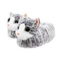 thumbnail image 1 of Onmygogo Indoor Fuzzy Winter Animal Cat Plush Slippers for Women and Men(Size 9-10.5, Gray), 1 of 7