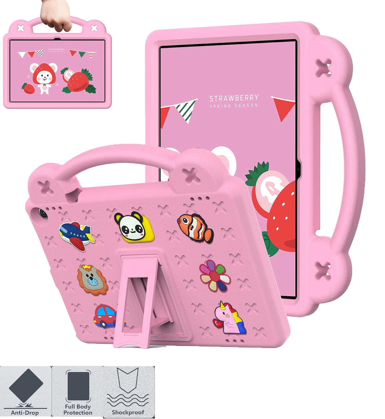 Onn Tablet Case, Children Friendly DIY Cartoon EVA Foam