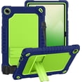 thumbnail image 1 of for Onn 10.4 Tablet Pro 2023 Model: 100110603 Case Built in Kickstand Heavy Duty Hybrid Protective Case Hard Back Shell Case with Shoulder Strap for Walmart Onn 10.4 Tablet Pro (Navy+Green), 1 of 6