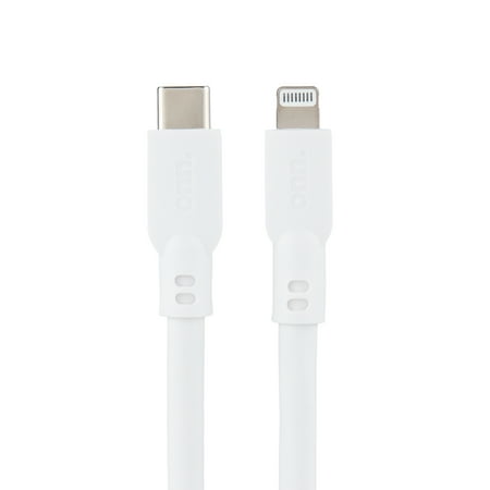 onn 10ft Lightning to USB-C Charging Cable, Fast Charging, MFI Certified, White - Compatible with iPhone 14/13/12/11/X/XR/XS/8/7/6/5, iPad, Airpods and more