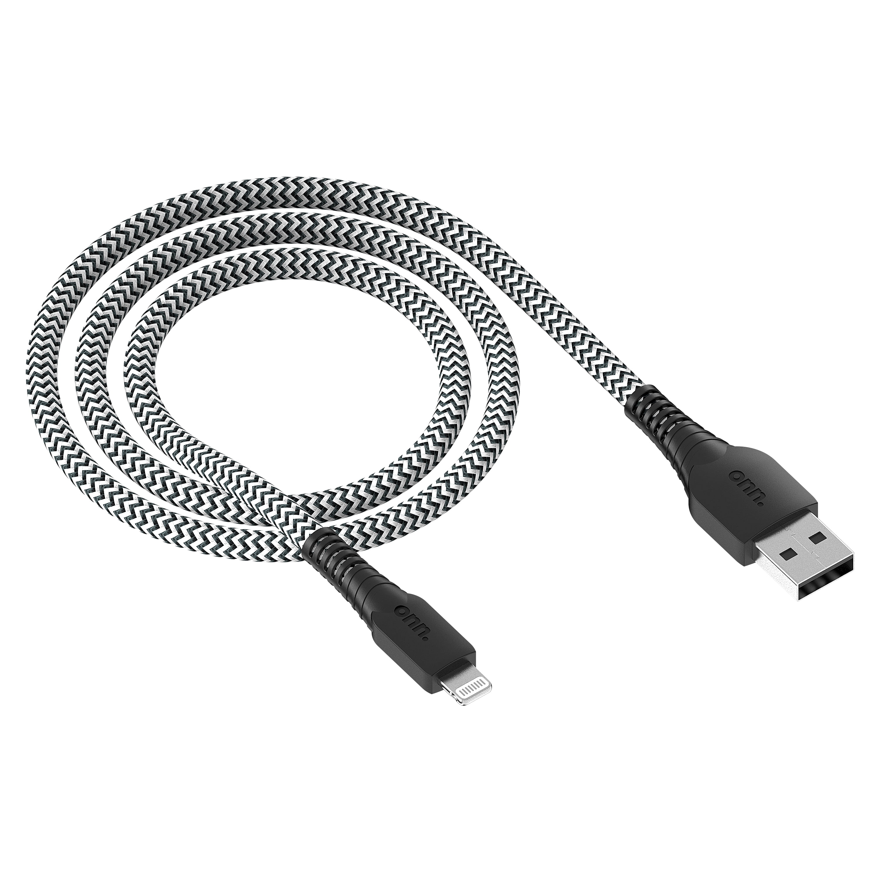 Onn 10' Lightning to USB Cable for iPhone/iPad/iPod, Black Onn 10' Lightning to USB Cable for iPhone/iPad/iPod, Black