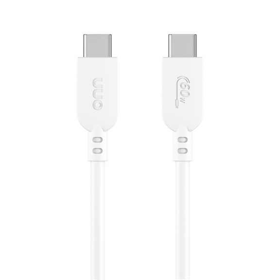 onn 10 feet USB-C to USB-C Charging Cable, Fast Charging, USB-IF Certified, White - Compatible with iPhone 17/16/15 Series, Samsung Galaxy, Note, Pixel Devices iPad Pro, & More