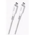 thumbnail image 1 of Onn 10ft USB-C to USB-C Braided Charging Cable, USB-IF Certified, White - Compatible with iPhone, Samsung, Pixel, iPad Pro, 1 of 8