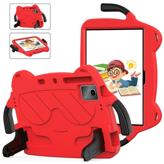 Onn 11" Tablet Pro Case for Kids, Dteck Lightweight Shockproof Kids Friendly Cover with Handle Kickstand for Onn. 11 Inch Tablet Pro 2023 Model 100110027,Red