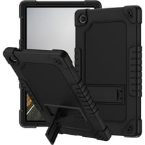 Onn 11 Tablet Pro Case SOATUTO Heavy Duty Protective Cover with Kickstand Built in Shoulder Strap Kids Friendly Shell Case Fit for Walmart Onn Tablet Pro 11 inch (2023 Model: 100110027) - Black+Black