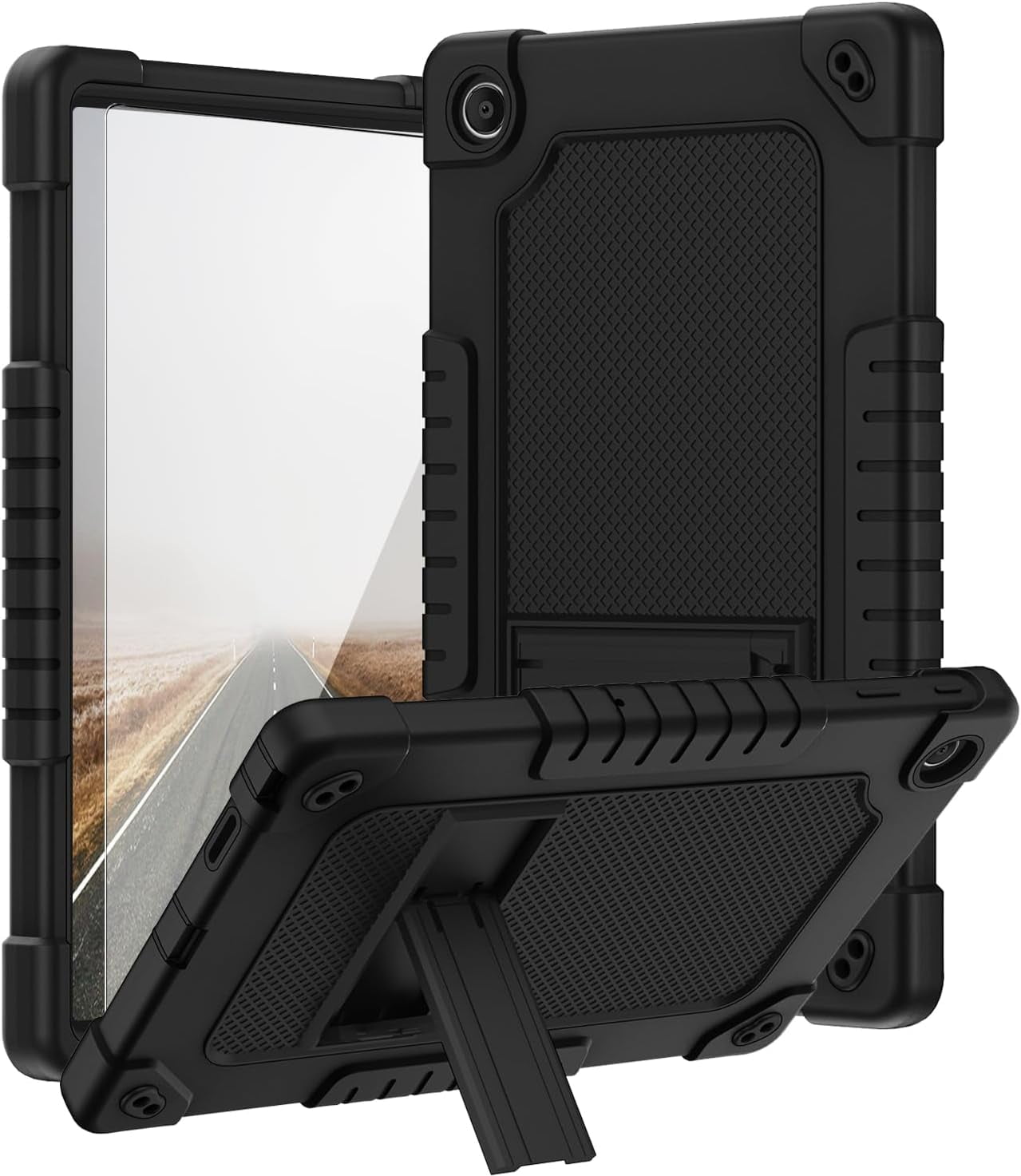 Onn 11 Tablet Pro Case with Tempered Glass Screen Protector SOATUTO
